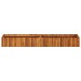 Arriate elevado de madera maciza de acacia 200x30x25 cm