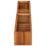 Arriate elevado de madera maciza de acacia 200x30x25 cm