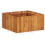 Arriate de madera maciza de acacia 50x50x25 cm
