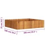 Arriate de madera maciza de acacia 100x100x25 cm