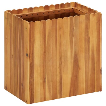 Arriate de madera maciza de acacia 50x30x50 cm en Maceteros y jardineras | Comprar online en Foro24