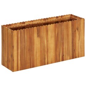 Arriate de madera maciza de acacia 100x30x50 cm Arriate de madera maciza de acacia 100x30x50 cm