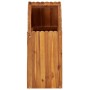 Arriate de madera maciza de acacia 100x30x50 cm