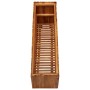 Arriate de madera maciza de acacia 100x30x50 cm