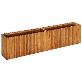Arriate de madera maciza de acacia 200x30x50 cm Arriate de madera maciza de acacia 200x30x50 cm