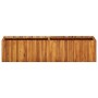 Arriate de madera maciza de acacia 200x30x50 cm