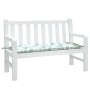 Gartenbank Kissen Stoff Blattdruck 120x50x7 cm von vidaXL, Kissen für Stühle und Sofas - Ref: Foro24-361598, Preis: 22,11 €, ...