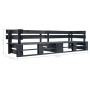 2-Sitzer-Gartensofa aus schwarzer Holzpalette von vidaXL, Gartenbänke - Ref: Foro24-277416, Preis: 160,58 €, Rabatt: %