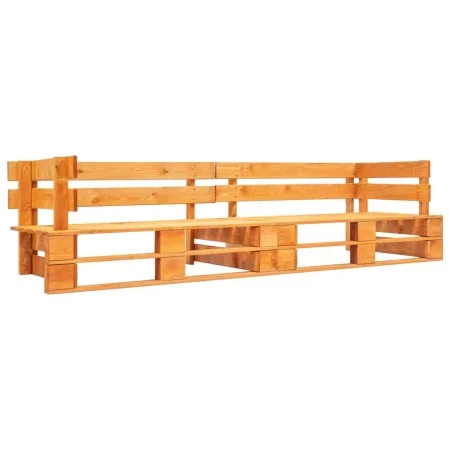 2-Sitzer-Paletten-Gartensofa aus honigbraunem Holz von vidaXL, Gartenbänke - Ref: Foro24-277449, Preis: 146,08 €, Rabatt: %