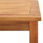 Mesa de centro de jardín madera maciza de acacia 60x60x36 cm