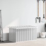 Caja de almacenaje para jardín gris 129x67x65 cm