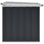 Caja de almacenaje para jardín gris antracita 129x67x65 cm