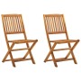 Sillas de jardín plegables 2 unidades madera maciza de acacia