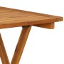 Mesa plegable de jardín de madera maciza de acacia 70x70x75 cm