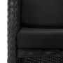 Set comedor de jardín 3 piezas y cojines ratán sintético negro en Conjuntos de jardín | Comprar online en Foro24