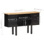 Sideboard in solid rough mango wood and steel 110x30x65 cm by vidaXL, Sideboards - Ref: Foro24-321571, Price: 137,04 €, Disco...