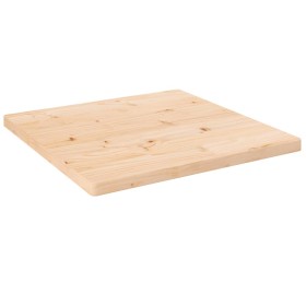 Tablero de mesa cuadrado madera maciza de pino 50x50x2,5 cm