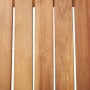 Mesa de jardín de madera maciza de acacia 110x67x74 cm