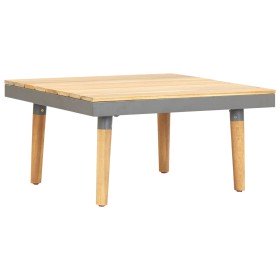 Mesa de centro de jardín madera maciza de acacia 60x60x31,5 cm