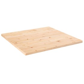 Tablero de mesa cuadrado madera maciza de pino 80x80x2,5 cm