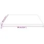 Quadratische Tischplatte Massives Zirbenholz weiß 90x90x2,5 cm von vidaXL, Tischplatten - Ref: Foro24-824396, Preis: 98,93 €,...