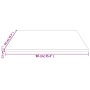 Quadratische Tischplatte Massives Zirbenholz weiß 90x90x2,5 cm von vidaXL, Tischplatten - Ref: Foro24-824396, Preis: 102,38 €...