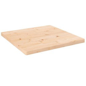 Tablero de mesa cuadrado madera maciza de pino 60x60x2,5 cm