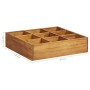 Arriate de especias madera maciza de acacia 60x60x15 cm en Maceteros y jardineras | Comprar online en Foro24
