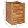 Arriate de madera maciza de acacia 60x60x84 cm
