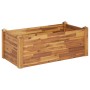 Arriate de madera maciza de acacia 110x60x44 cm en Maceteros y jardineras | Comprar online en Foro24