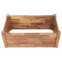 Arriate de madera maciza de acacia 110x60x44 cm en Maceteros y jardineras | Comprar online en Foro24