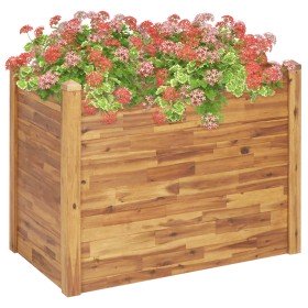 Arriate de madera maciza de acacia 110x60x84 cm en Maceteros y jardineras | Comprar online en Foro24