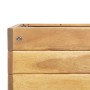 Jardinera elevada de madera maciza de acacia 78,5x58,5x78,5 cm
