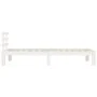 White single solid wood bed frame 75x190 cm by vidaXL, Beds and slatted bases - Ref: Foro24-814715, Price: 73,93 €, Discount: %
