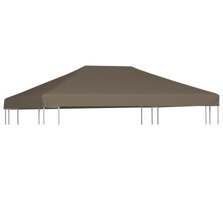 Toldo de cenador gris topo 310 g/m² 3x3 m