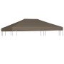 Toldo de cenador gris topo 310 g/m² 3x3 m