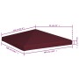 Toldo de cenador burdeos 310 g/m² 3x3 m