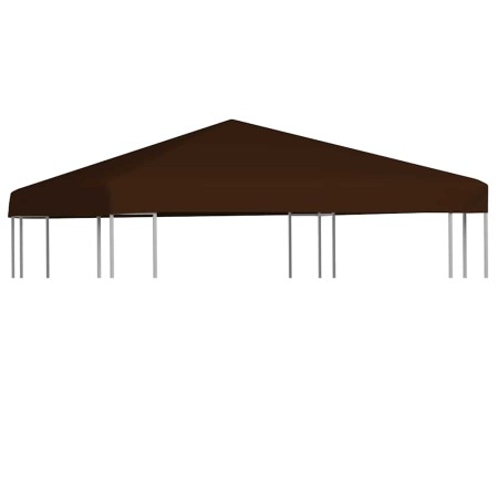 Toldo de cenador marrón 310 g/m² 3x3 m en Cubiertas para carpas y cenadores | Comprar online en Foro24