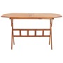 Mesa de jardín plegable madera maciza de acacia 135x85x75 cm