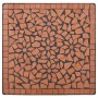 Mesa de mosaico para cafetería cerámica terracota 60 cm