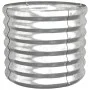 Powder coated steel planter 40x40x36 cm silver by vidaXL, Pots and planters - Ref: Foro24-318847, Price: 24,73 €, Discount: %