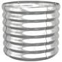 Powder coated steel planter 40x40x36 cm silver by vidaXL, Pots and planters - Ref: Foro24-318847, Price: 25,34 €, Discount: %