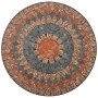 Mesa bistró de mosaico cerámica naranja/gris 60 cm