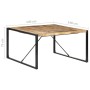Rauer Mangoholz Esstisch 140x140x75 cm von vidaXL, Küchen- und Esstische - Ref: Foro24-321572, Preis: 266,28 €, Rabatt: %