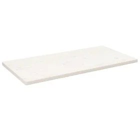 Rechteckige Tischplatte aus weißem Kiefernholz, 110 x 60 x 2,5 cm von vidaXL, Tischplatten - Ref: Foro24-824421, Preis: 84,97...