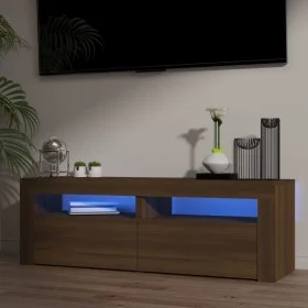 TV-Schrank mit LED-Leuchten Eiche braun 120x35x40 cm von vidaXL, TV-Möbel - Ref: Foro24-815686, Preis: 150,27 €, Rabatt: %