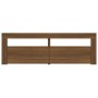 TV-Schrank mit LED-Leuchten Eiche braun 120x35x40 cm von vidaXL, TV-Möbel - Ref: Foro24-815686, Preis: 117,90 €, Rabatt: %