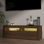 TV-Schrank mit LED-Leuchten Eiche braun 120x35x40 cm von vidaXL, TV-Möbel - Ref: Foro24-815686, Preis: 117,90 €, Rabatt: %