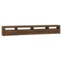 Mueble de TV con luces LED roble marrón 270x35x40 cm de vidaXL, Muebles TV - Ref: Foro24-3152753, Precio: 197,15 €, Descuento: %