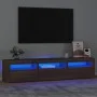TV-Schrank mit LED-Leuchten Eiche braun 180x35x40 cm von vidaXL, TV-Möbel - Ref: Foro24-3152761, Preis: 162,30 €, Rabatt: %